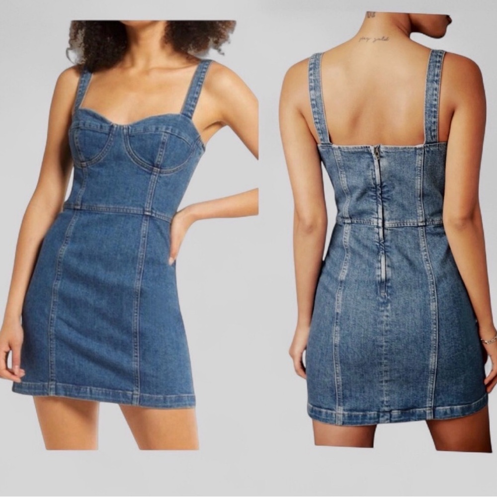 Reformation Blue Denim Dress